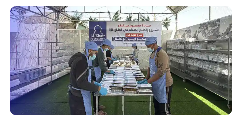 Daily Iftar Meals Provided to Affected Families in Gaza